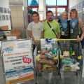 26 августа прошла ещё одна запланированная акция по сбору продуктов и средств гигиены в гипермаркете "Евроопт"