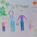 Евочка нарисовала семью
